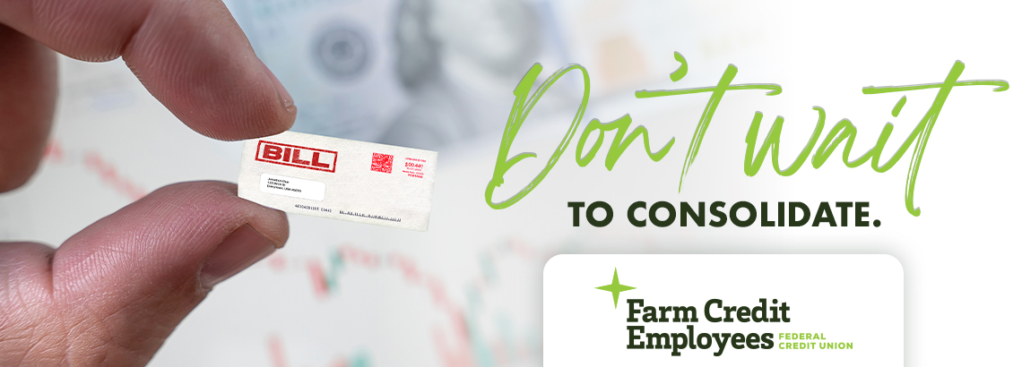 Don't wait to consolidate.